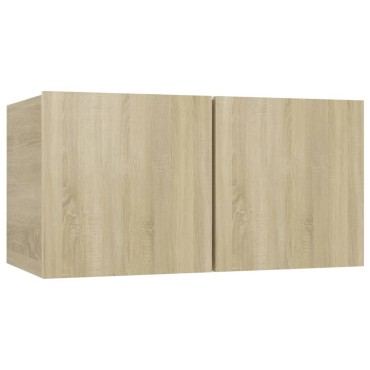 vidaXL Έπιπλα Τηλεόρασης 4 τεμ. Sonoma Δρυς 60x30x30cm Επεξ. Ξύλο