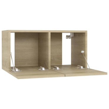vidaXL Έπιπλα Τηλεόρασης 4 τεμ. Sonoma Δρυς 60x30x30cm Επεξ. Ξύλο