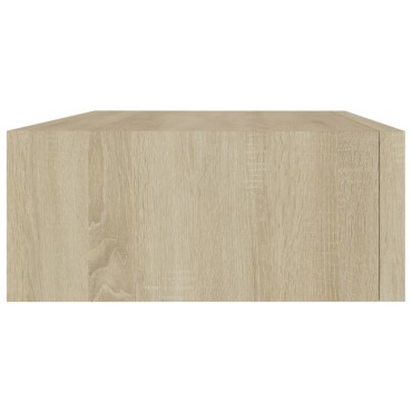 vidaXL Ράφι Επιτοίχιο με Συρτάρι Χρώμα Δρυός 40x23,5x10cm από MDF 1 τεμ.