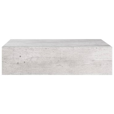 vidaXL Ράφια Τοίχου Συρτάρια 2 τεμ. Γκρι Σκυρ. 40x23,5x10cm από MDF