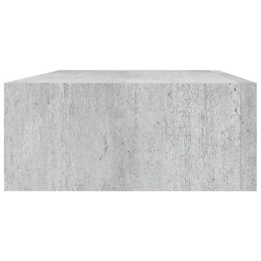 vidaXL Ράφια Τοίχου Συρτάρια 2 τεμ. Γκρι Σκυρ. 40x23,5x10cm από MDF