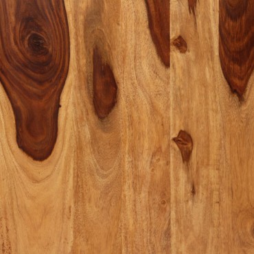 vidaXL Τραπεζαρία από Μασίφ Ξύλο Sheesham και Ατσάλι 180x90x76cm 1 τεμ.