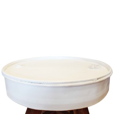 vidaXL Τραπεζάκι Σαλονιού Λευκό 60x45cm Μασίφ Ανακυκλωμένο Ξύλο 1 τεμ.