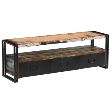 vidaXL Έπιπλο Τηλεόρασης 120x30x40cm από Μασίφ Ανακυκλωμένο Ξύλο