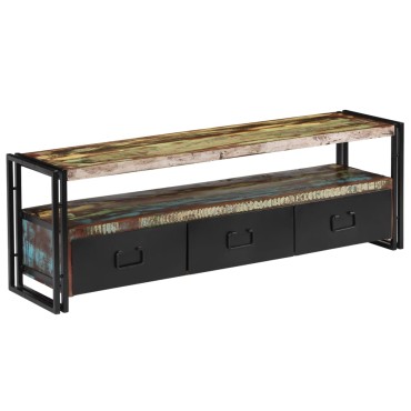 vidaXL Έπιπλο Τηλεόρασης 120x30x40cm από Μασίφ Ανακυκλωμένο Ξύλο