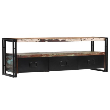vidaXL Έπιπλο Τηλεόρασης 120x30x40cm από Μασίφ Ανακυκλωμένο Ξύλο