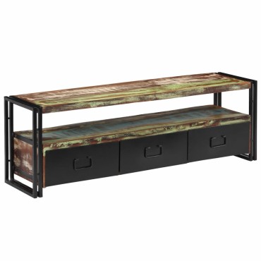 vidaXL Έπιπλο Τηλεόρασης 120x30x40cm από Μασίφ Ανακυκλωμένο Ξύλο