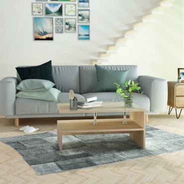 vidaXL Τραπεζάκι Σαλονιού Χρ. Δρυός 90x59x42cm Επεξ. Ξύλο 1 τεμ.