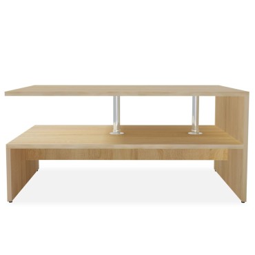 vidaXL Τραπεζάκι Σαλονιού Χρ. Δρυός 90x59x42cm Επεξ. Ξύλο 1 τεμ.