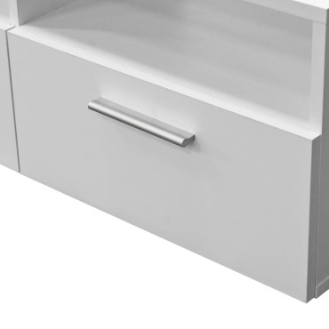 vidaXL Έπιπλο Τηλεόρασης Λευκό 95x35x36cm από Επεξ. Ξύλο