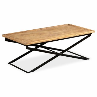 vidaXL Τραπεζάκι Σαλονιού 110x55x42cm από Μασίφ Ξύλο Μάνγκο 1 τεμ.