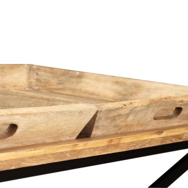 vidaXL Τραπεζάκι Σαλονιού 110x55x42cm από Μασίφ Ξύλο Μάνγκο 1 τεμ.
