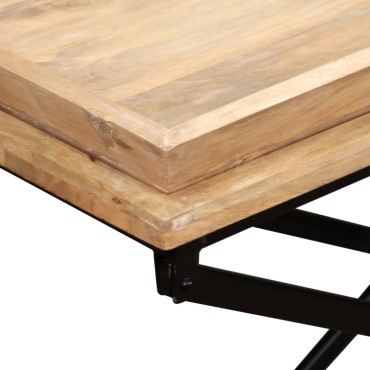 vidaXL Τραπεζάκι Σαλονιού 110x55x42cm από Μασίφ Ξύλο Μάνγκο 1 τεμ.