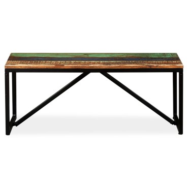 vidaXL Πάγκος 110x35x45cm από Μασίφ Ανακυκλωμένο Ξύλο 1 τεμ.