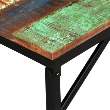vidaXL Πάγκος 110x35x45cm από Μασίφ Ανακυκλωμένο Ξύλο 1 τεμ.