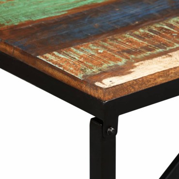vidaXL Πάγκος 110x35x45cm από Μασίφ Ανακυκλωμένο Ξύλο 1 τεμ.