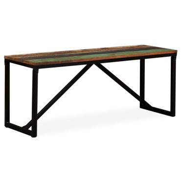 vidaXL Πάγκος 110x35x45cm από Μασίφ Ανακυκλωμένο Ξύλο 1 τεμ.