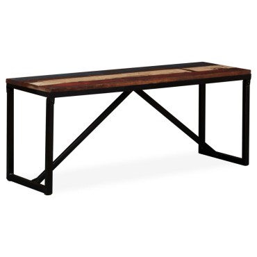 vidaXL Πάγκος 110x35x45cm από Μασίφ Ανακυκλωμένο Ξύλο 1 τεμ.