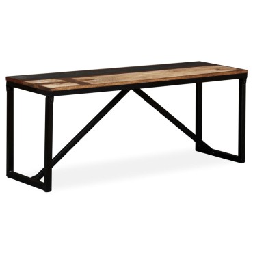 vidaXL Πάγκος 110x35x45cm από Μασίφ Ανακυκλωμένο Ξύλο 1 τεμ.