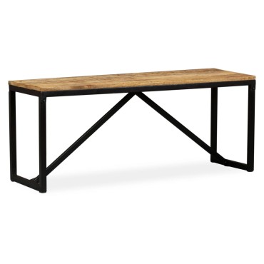 vidaXL Πάγκος 110x35x45cm από Μασίφ Ξύλο Μάνγκο 1 τεμ.