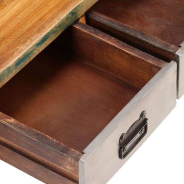 vidaXL Τραπεζάκι Σαλονιού με 3 Συρτάρια 100x50x35cm Ανακυκλ. Ξύλο 1 τεμ.
