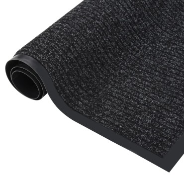 vidaXL Πατάκι Εισόδου Ριγέ Ανθρακί 80 x 120 εκ.