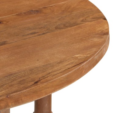 vidaXL Τραπεζαρία Στρογγυλή 110x76cm από Μασίφ Ξύλο Μάνγκο 1 τεμ.