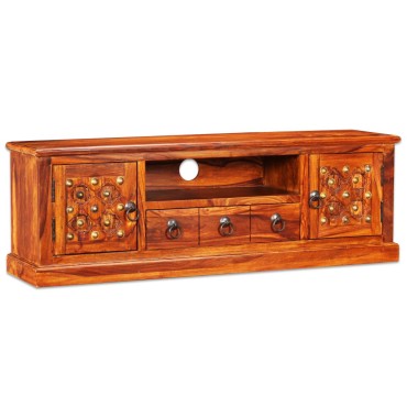 vidaXL Έπιπλο Τηλεόρασης 120x30x40cm από Μασίφ Ξύλο Sheesham