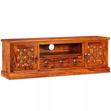 vidaXL Έπιπλο Τηλεόρασης 120x30x40cm από Μασίφ Ξύλο Sheesham