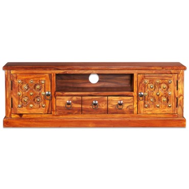 vidaXL Έπιπλο Τηλεόρασης 120x30x40cm από Μασίφ Ξύλο Sheesham