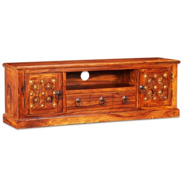 vidaXL Έπιπλο Τηλεόρασης 120x30x40cm από Μασίφ Ξύλο Sheesham