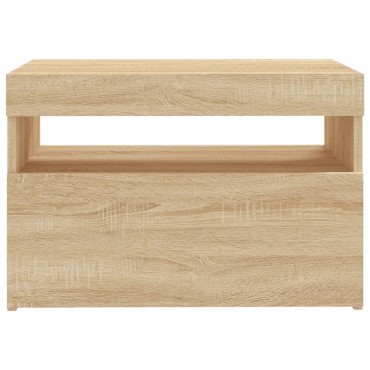 vidaXL Έπιπλο Τηλεόρασης με LED Sonoma Δρυς 60x35x40cm
