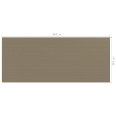 vidaXL Χαλί Σκηνής Taupe 250 x 600 εκ.