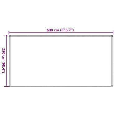 vidaXL Χαλί Σκηνής Taupe 250 x 600 εκ.