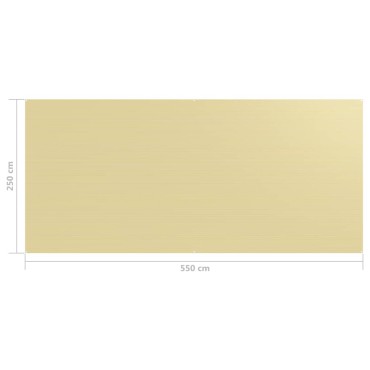 vidaXL Χαλί Σκηνής Μπεζ 250 x 550 εκ.