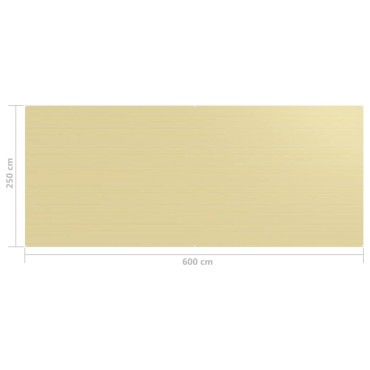 vidaXL Χαλί Σκηνής Μπεζ 250 x 600 εκ.