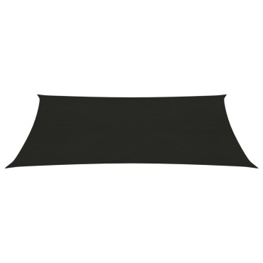 vidaXL Πανί Σκίασης Μαύρο 2 x 4,5 μ. από HDPE 160 γρ./μ²