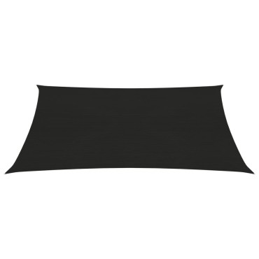 vidaXL Πανί Σκίασης Μαύρο 3 x 4 μ. από HDPE 160 γρ./μ²