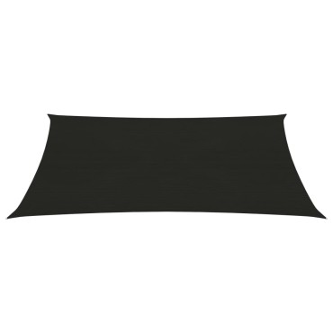 vidaXL Πανί Σκίασης Μαύρο 3,5 x 5 μ. από HDPE 160 γρ./μ²