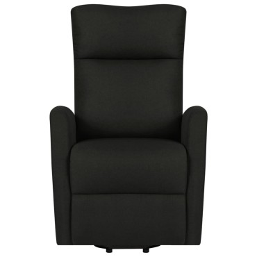 vidaXL Πολυθρόνα με Ανύψωση Μαύρη Υφασμάτινη 65x97x104,5cm 1 τεμ.