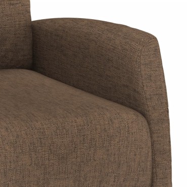 vidaXL Πολυθρόνα με Ανύψωση Καφέ Υφασμάτινη 65x97x104,5cm 1 τεμ.