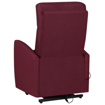 vidaXL Πολυθρόνα με Ανύψωση Μοβ Υφασμάτινη 65x97x104,5cm 1 τεμ.