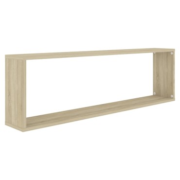 vidaXL Ράφια Κύβοι Τοίχου 4 τεμ. Sonoma Δρυς 100x15x30cm Επεξ. Ξύλο
