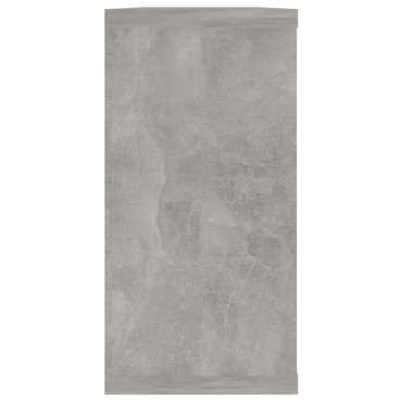 vidaXL Ράφια Κύβοι Τοίχου 2 τεμ. Γκρι Σκυρ. 100x15x30cm Επεξ. Ξύλο