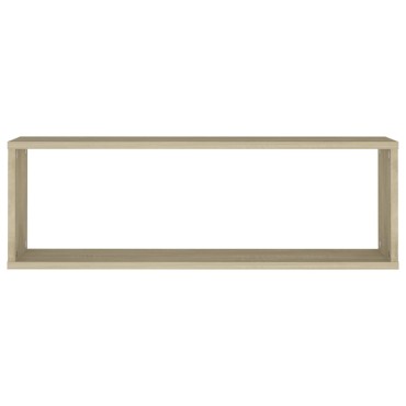 vidaXL Ράφια Κύβοι Τοίχου 4 τεμ. Sonoma Δρυς 80x15x26,5cm Επεξ. Ξύλο
