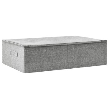 vidaXL Κουτι Αποθήκευσης Γκρι 70 x 40 x 18 εκ. Υφασμάτινο