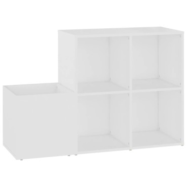 vidaXL Παπουτσοθήκη Χολ Λευκή 105x35,5x70cm από Επεξ. Ξύλο