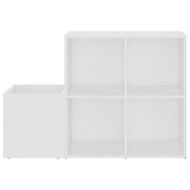 vidaXL Παπουτσοθήκη Χολ Λευκή 105x35,5x70cm από Επεξ. Ξύλο