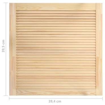 vidaXL Πορτάκι με Περσίδες 39,5 x 39,4 εκ. από Μασίφ Ξύλο Πεύκου