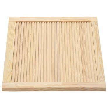 vidaXL Πορτάκια με Περσίδες 4 Τεμ. 39,5x59,4 εκ. από Μασίφ Ξύλο Πεύκου